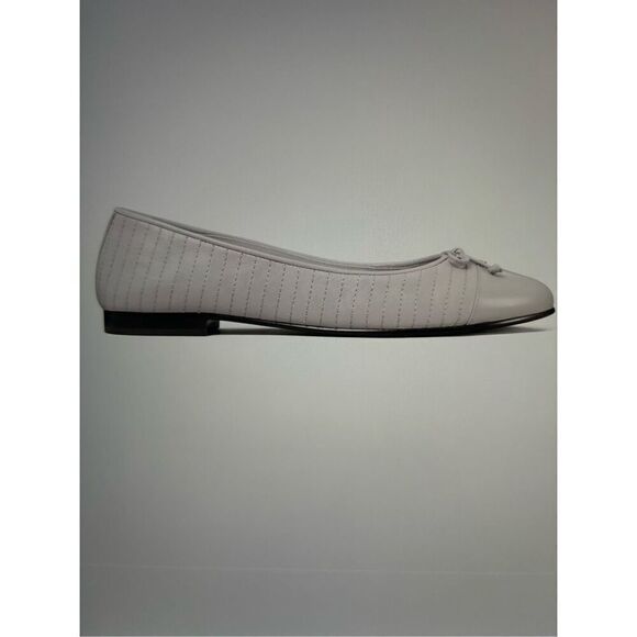 NWT Tory Burch Cap-Toe Quilted Ballet Flats - Picture 4 of 7